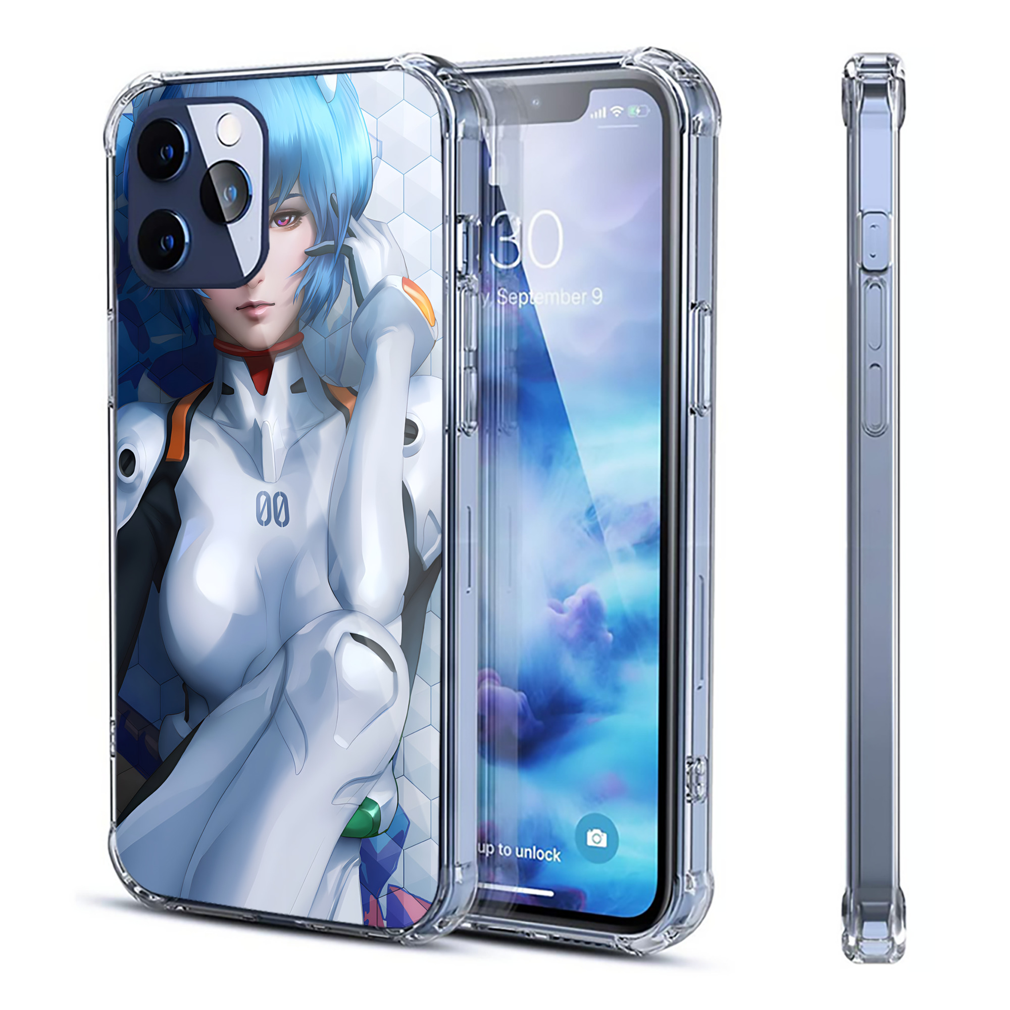 （画像用） EVA 新世紀エヴァンゲリオン 【iPhone 12シリーズ対応】透明スマホケース（クリアソフトケース）